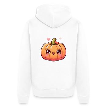 Mignone Petite Citrouille - Veste à capuche bio Premium Unisexe - blanc - Dos - Thijin (182cm)