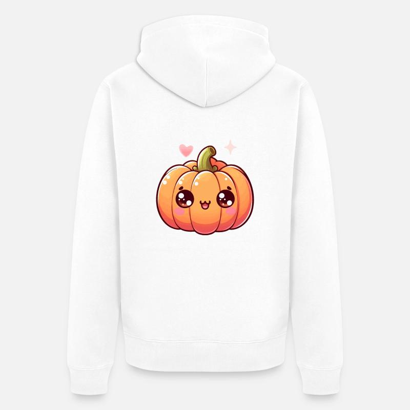 Mignone Petite Citrouille - Veste à capuche bio Premium Unisexe - blanc
