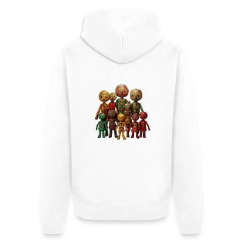 🪆 Poupée Vaudou aux Couleurs de l’Afrique - Veste à capuche bio Premium Unisexe - blanc - Dos - Thijin (182cm)