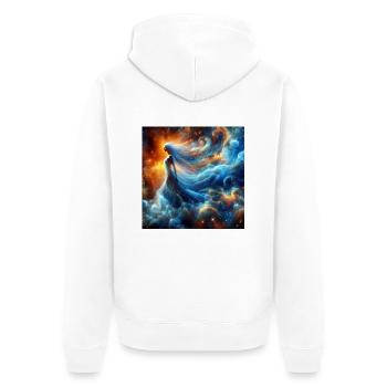 Femme Divine - Veste à capuche bio Premium Unisexe - blanc - Dos - Thijin (182cm)