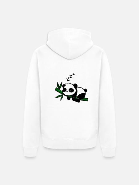 Pandodo - Veste à capuche bio Premium Unisexe - blanc