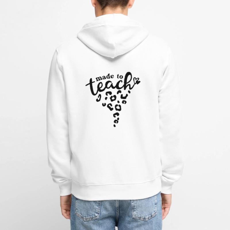 Fait pour enseigner l’inspiration de l’enseignant Veste à capuche bio Premium Unisexe