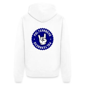 Polterabend Hochzeit Party - Unisex Premium Bio Zip Hoodie - Weiß - Hinten - Thijin (182cm)