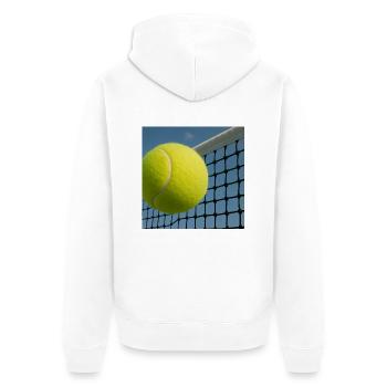 Sports - Tennis - Veste à capuche bio Premium Unisexe - blanc - Dos - Thijin (182cm)