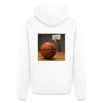 Sports - Basketball - Veste à capuche bio Premium Unisexe - blanc - Dos - Thijin (182cm)