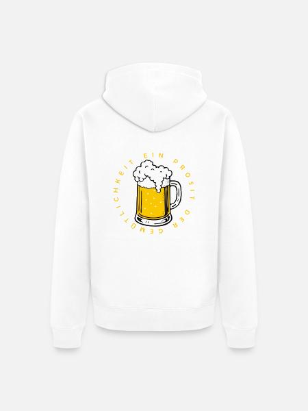 Ein Prosit der Gemütlichkeit - Unisex Premium Organic Zip Hoodie - white