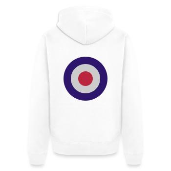 Cible de mod - Veste à capuche bio Premium Unisexe - blanc - Dos - Thijin (182cm)