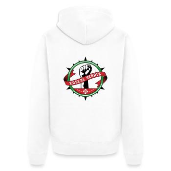 Euskal Herria - Veste à capuche bio Premium Unisexe - blanc - Dos - Thijin (182cm)