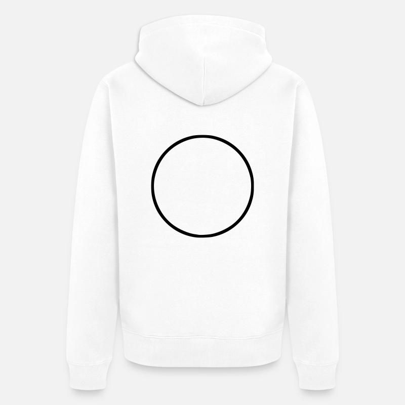 Kreis - Unisex Premium Bio Zip Hoodie - Weiß