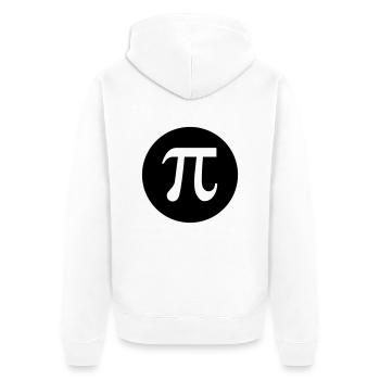 Universelles Zeichen / Mathe - Unisex Premium Bio Zip Hoodie - Weiß - Hinten - Thijin (182cm)