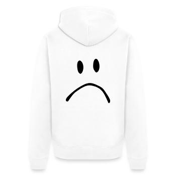 Big Smile. Smiley, Gesicht - Unisex Premium Bio Zip Hoodie - Weiß - Hinten - Thijin (182cm)