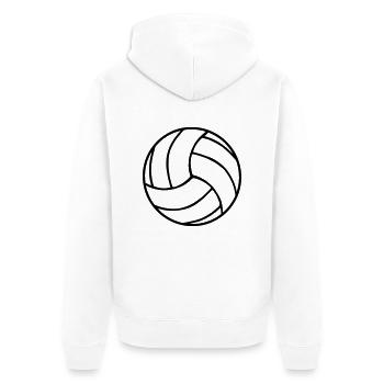 Volley-ball, volley-ball de plage - Veste à capuche bio Premium Unisexe - blanc - Dos - Thijin (182cm)