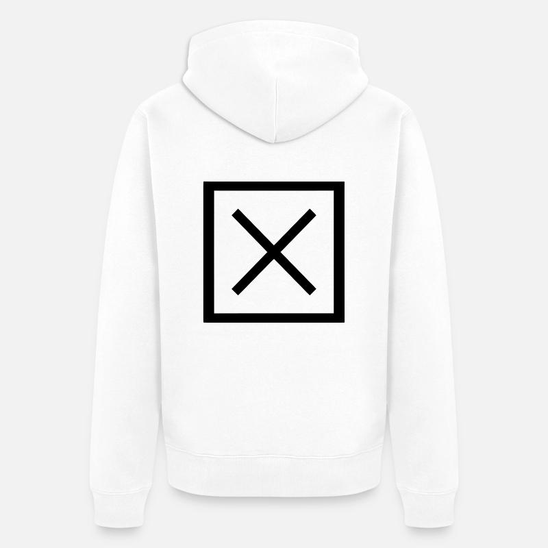 Intersection - Veste à capuche bio Premium Unisexe - blanc