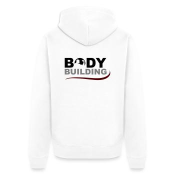 bodybuilding - Veste à capuche bio Premium Unisexe - blanc - Dos - Thijin (182cm)