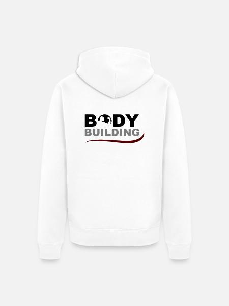 Bodybuilding - Unisex Premium Bio Zip Hoodie - Weiß