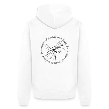 Boson de Higgs - chercheurs qui cherchent - Veste à capuche bio Premium Unisexe - blanc - Dos - Thijin (182cm)