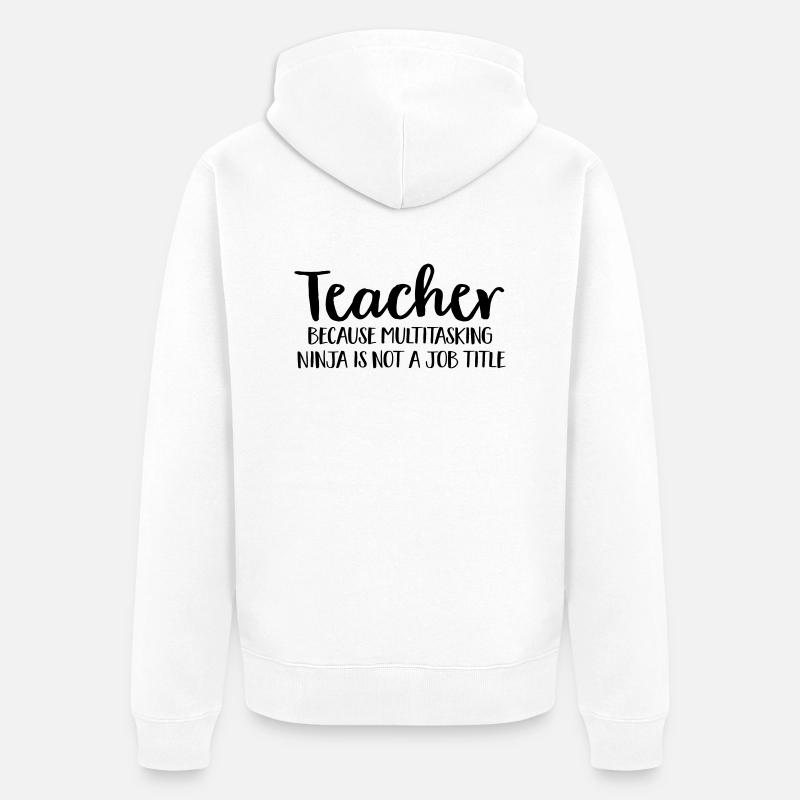 lehrer - Veste à capuche bio Premium Unisexe - blanc