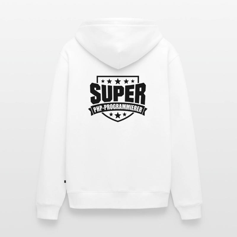Super PHP-Programmierer Unisex Premium Bio Zip Hoodie