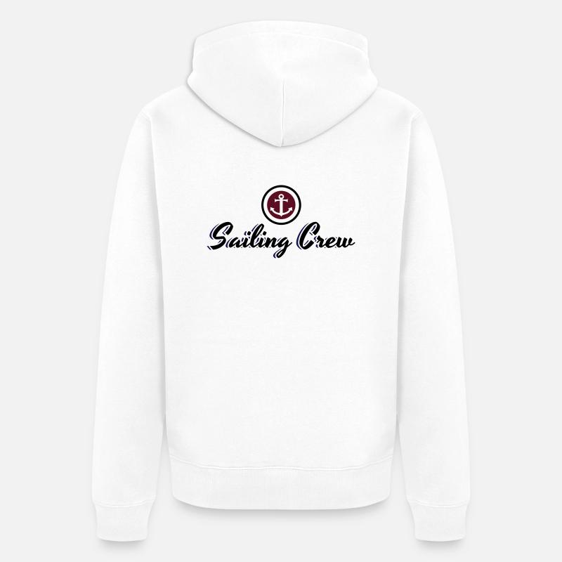 Sailing Crew - Unisex Premium Bio Zip Hoodie - Weiß