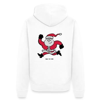 Exécution de Père Noël - Veste à capuche bio Premium Unisexe - blanc - Dos - Thijin (182cm)