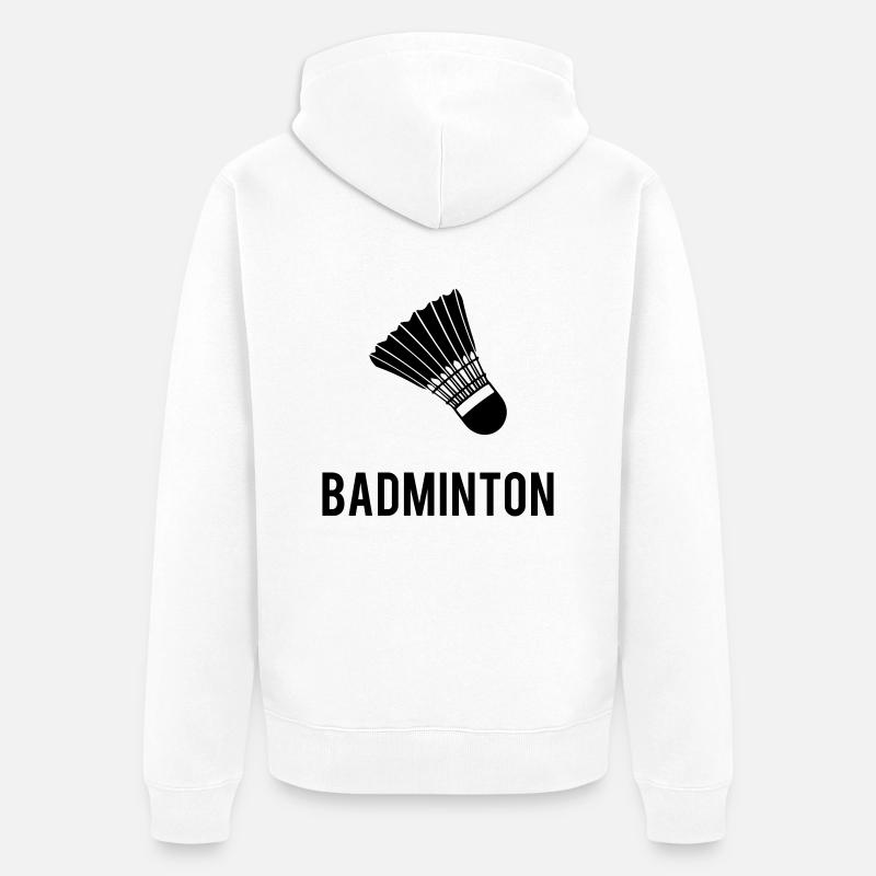 Badminton - Veste à capuche bio Premium Unisexe - blanc