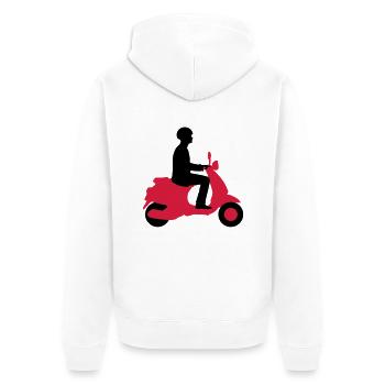 _2c - Veste à capuche bio Premium Unisexe - blanc - Dos - Thijin (182cm)