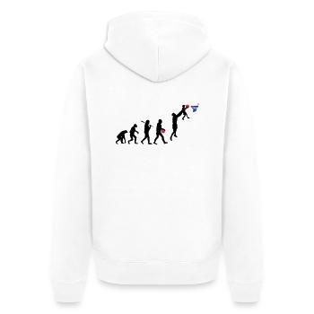 Evolution Basket daddy - Veste à capuche bio Premium Unisexe - blanc - Dos - Thijin (182cm)