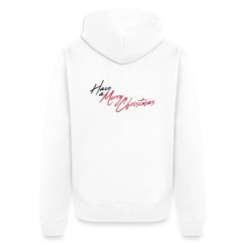 cool have a merry christmas weihnachten frohe weih - Unisex Premium Bio Zip Hoodie - Weiß - Hinten - Thijin (182cm)