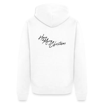 joyeux noel noel joyeux noel - Veste à capuche bio Premium Unisexe - blanc - Dos - Thijin (182cm)