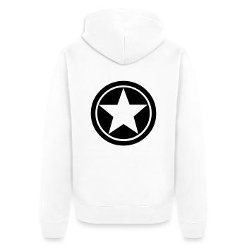 Etoile Star m - Veste à capuche bio Premium Unisexe - blanc - Dos - Thijin (182cm)