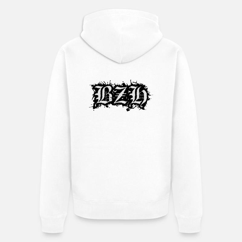 bzh - Veste à capuche bio Premium Unisexe - blanc