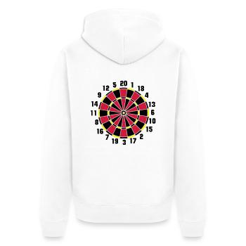 Darts - Veste à capuche bio Premium Unisexe - blanc - Dos - Thijin (182cm)