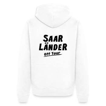 Pays de la Sarre hors Visite Sarre-shirt - Veste à capuche bio Premium Unisexe - blanc - Dos - Thijin (182cm)