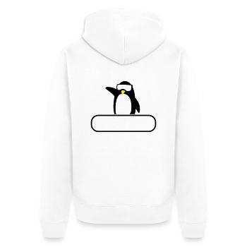 Moniteur de ski - Veste à capuche bio Premium Unisexe - blanc - Dos - Thijin (182cm)