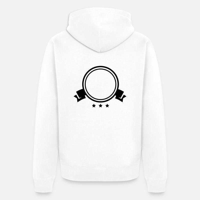 empty_cycle_f1 - Unisex Premium Bio Zip Hoodie - Weiß