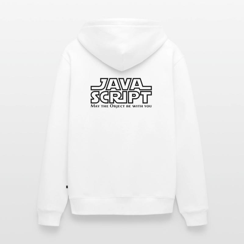 JavaScript - May the Objet be with you Unisex Premium Bio Zip Hoodie