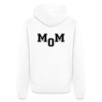 Mom - Unisex Premium Bio Zip Hoodie - Weiß - Hinten - Thijin (182cm)