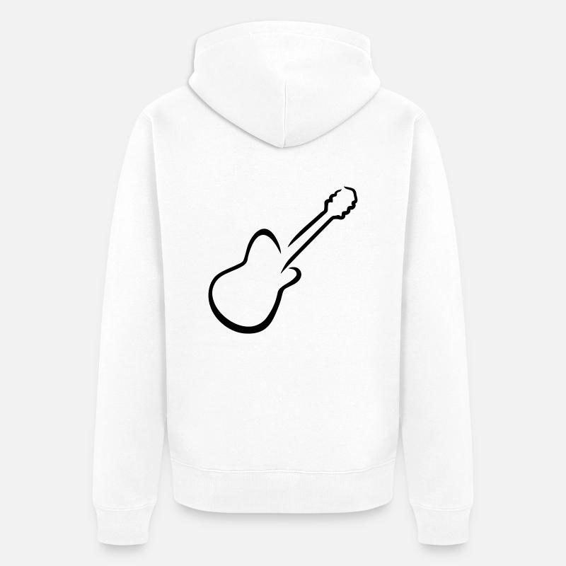 Guitare - Veste à capuche bio Premium Unisexe - blanc