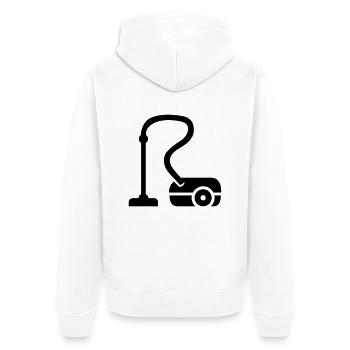 Aspirateur - Veste à capuche bio Premium Unisexe - blanc - Dos - Thijin (182cm)