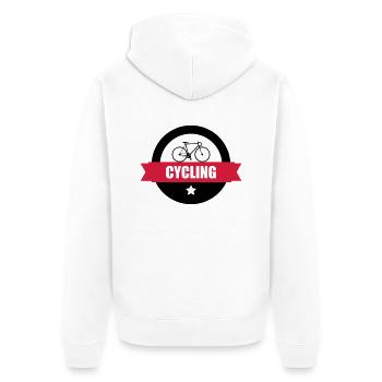 Cycling - Veste à capuche bio Premium Unisexe - blanc - Dos - Thijin (182cm)