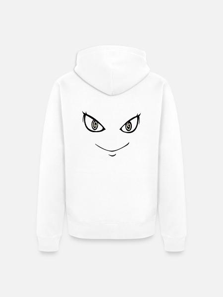 Psycho Face - Unisex Premium Bio Zip Hoodie - Weiß