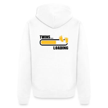 Jumeaux - Veste à capuche bio Premium Unisexe - blanc - Dos - Thijin (182cm)