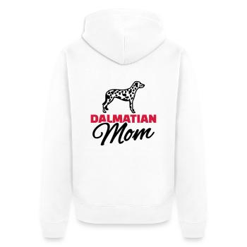Dalmatiner - Unisex Premium Bio Zip Hoodie - Weiß - Hinten - Thijin (182cm)