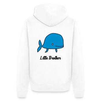 Frère Frangin Frere Naissance Bébé Frérot - Veste à capuche bio Premium Unisexe - blanc - Dos - Thijin (182cm)