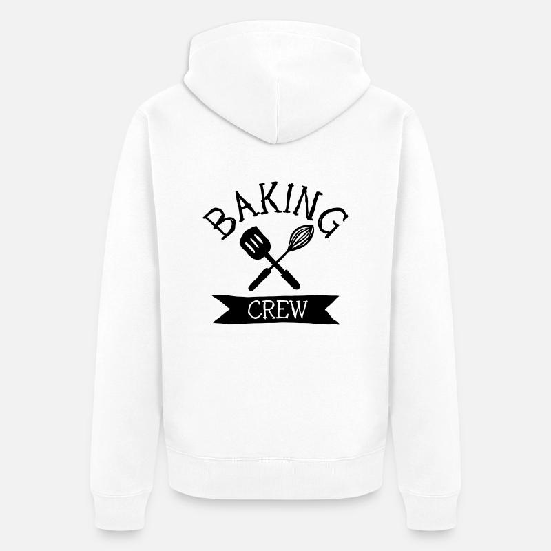 baking crew mixer - Veste à capuche bio Premium Unisexe - blanc