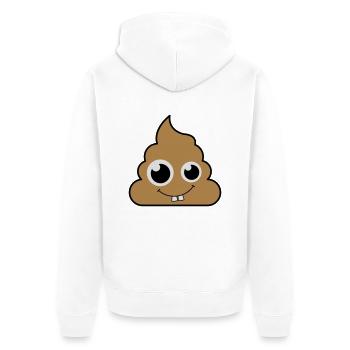 mr_aa_002 - Unisex Premium Bio Zip Hoodie - Weiß - Hinten - Thijin (182cm)