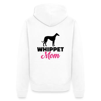 Whippet - Unisex Premium Bio Zip Hoodie - Weiß - Hinten - Thijin (182cm)