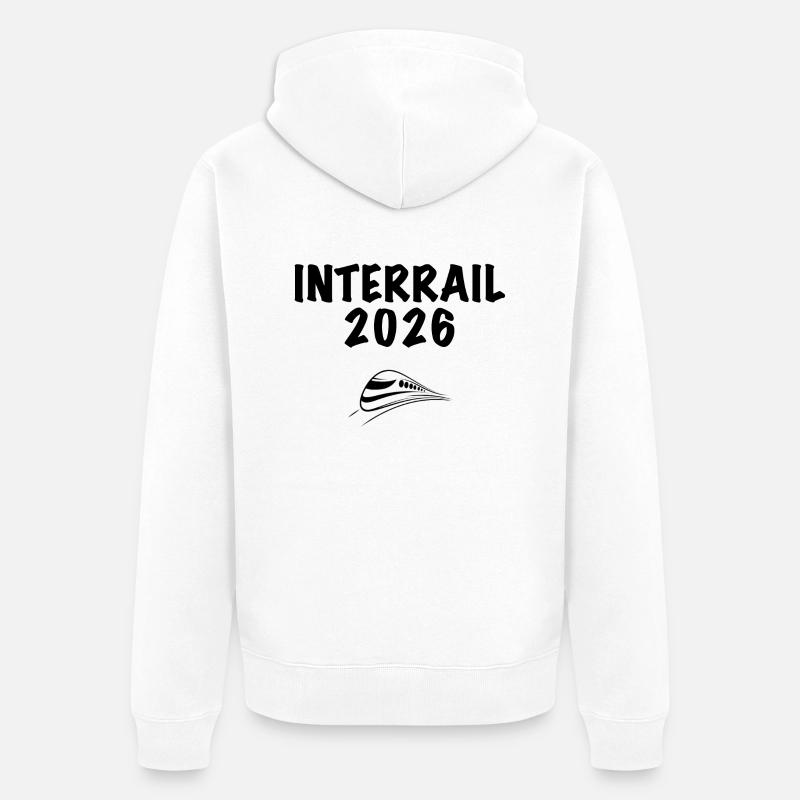 Interrail 26 - Veste à capuche bio Premium Unisexe - blanc