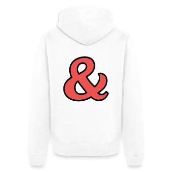 Et des panneaux - Veste à capuche bio Premium Unisexe - blanc - Dos - Thijin (182cm)