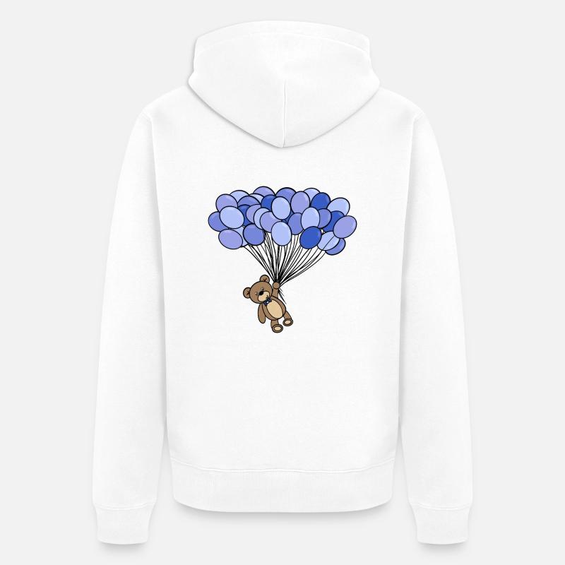 Enfants - Veste à capuche bio Premium Unisexe - blanc